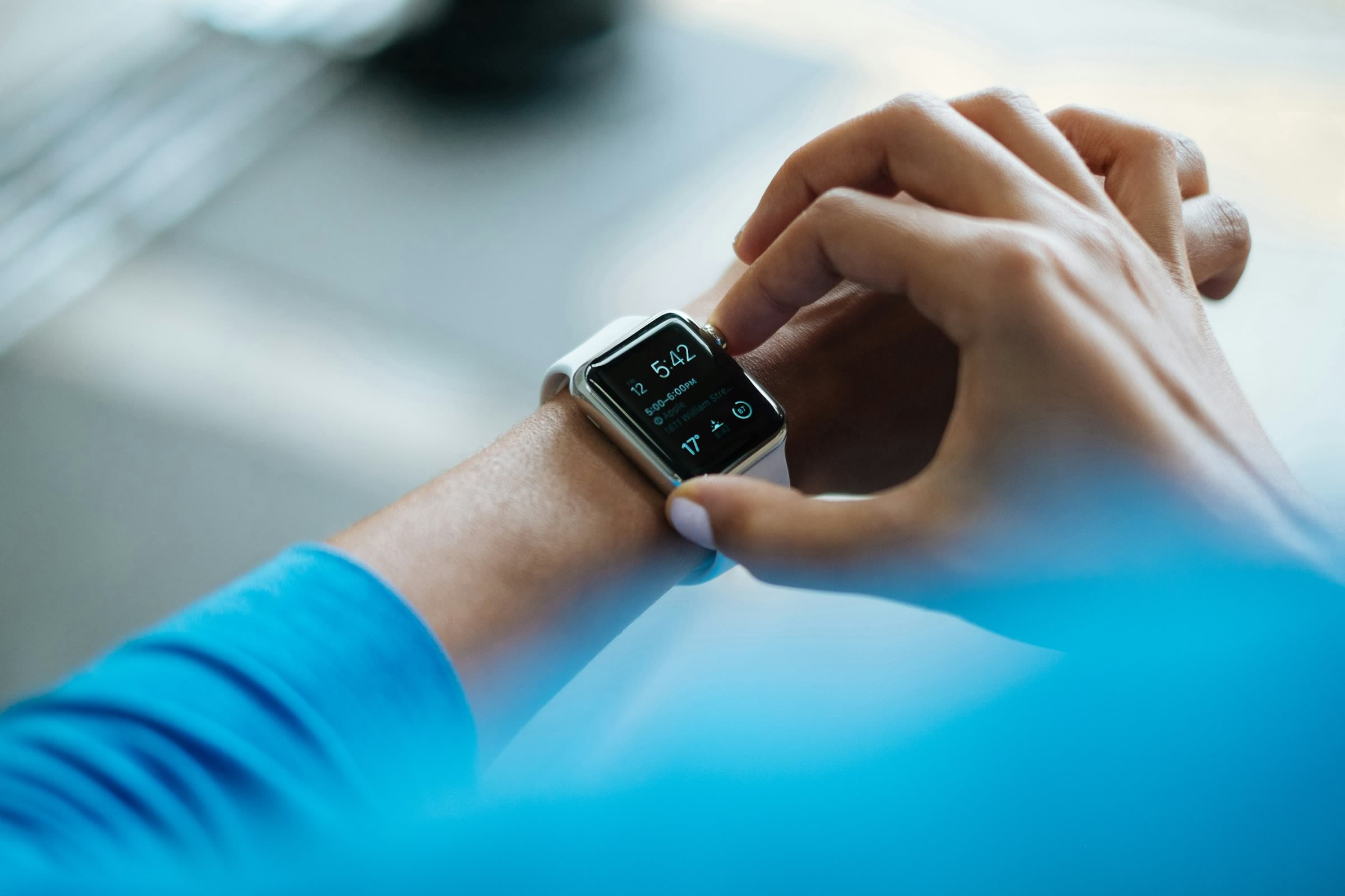 Apple Watch being clicked